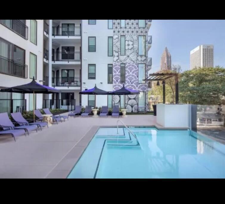 Luxury Midtown Atlanta Retreat- Balcony Gym And Pool By Ponce City Market & Atlantic Station Appartement Buitenkant foto